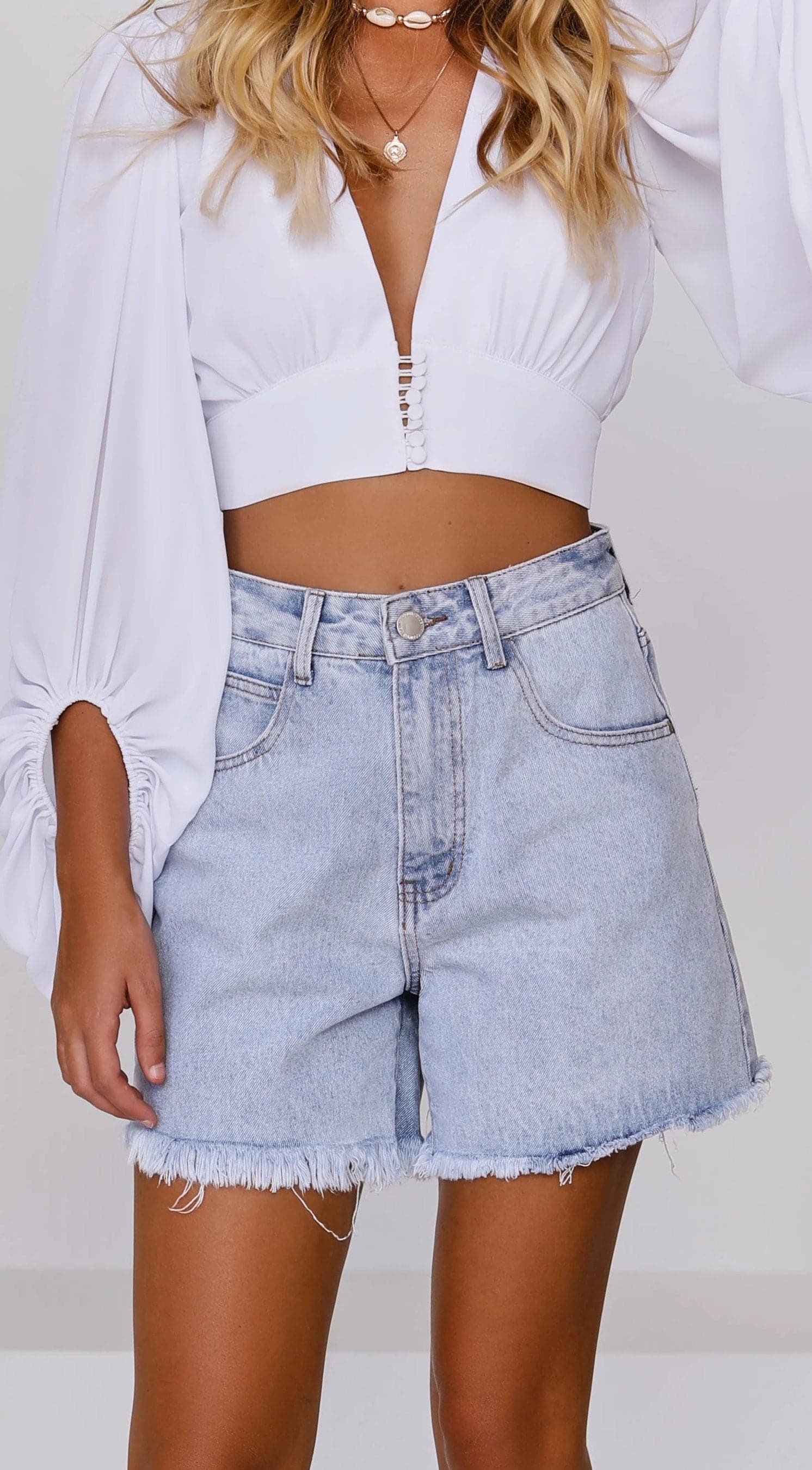 Harlow Shorts - Denim